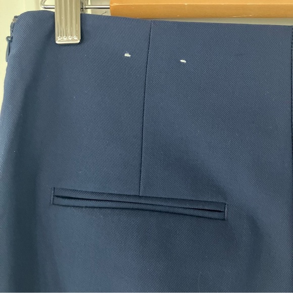 NWOT Ann Taylor Navy Blue Slim Fit Side Zipper Pants with Pockets (2) - Picture 6 of 10